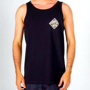 Salty crew Tippet men’s black tank top black and camo new with tags